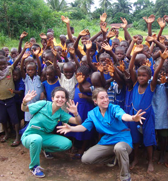 Alumnas de voluntariado en Sierra Leona
